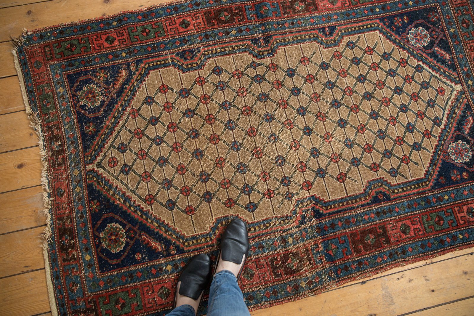 4x6 Antique Kurdish Hamadan Rug // ONH Item 5098 Image 1