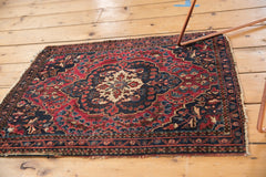  Antique Farahan Sarouk Square Rug Mat / Item 5100 image 12