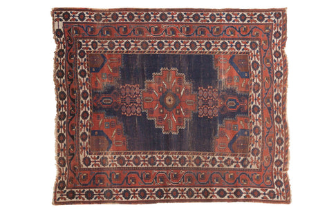 4'3" x 5'2" Antique Fine Afshar Rug / Item 5106 image 1