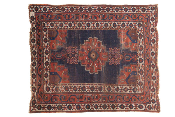 4'3" x 5'2" Antique Fine Afshar Rug / Item 5106 image 1