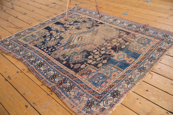 Antique Afshar Square Rug