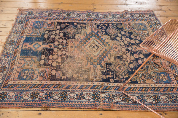 Antique Afshar Square Rug