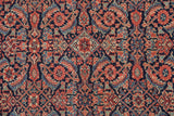 Excellent color saturation and fine weave of the herati motif in an antique Persian rug.