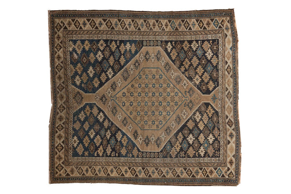 4x4.5 Antique Shirvan Square Rug // ONH Item 5123