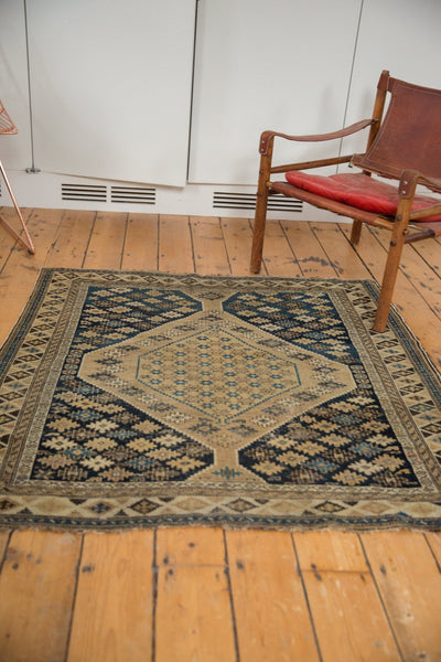 4x4.5 Antique Shirvan Square Rug // ONH Item 5123 Image 3