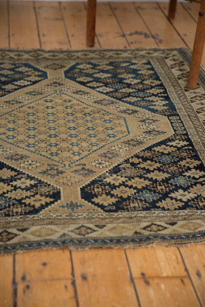 4x4.5 Antique Shirvan Square Rug // ONH Item 5123 Image 4