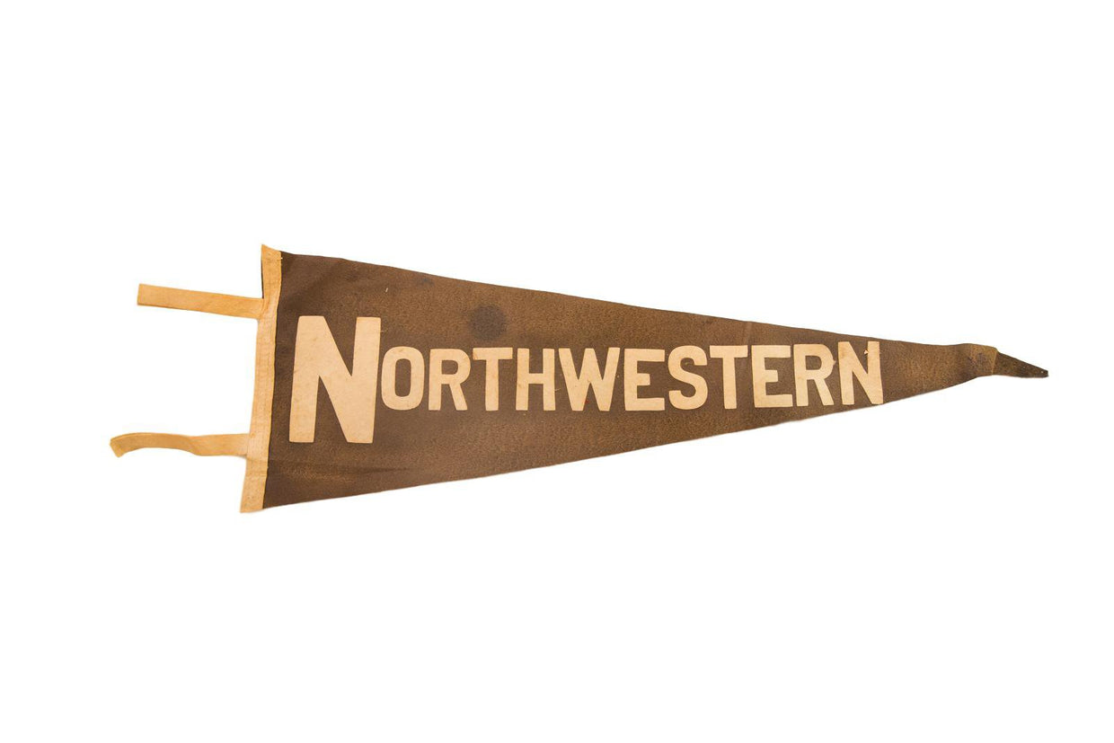 Northwestern Vintage Felt Flag