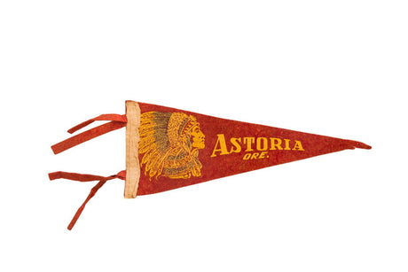 Astoria, Ore. Vintage Felt Flag