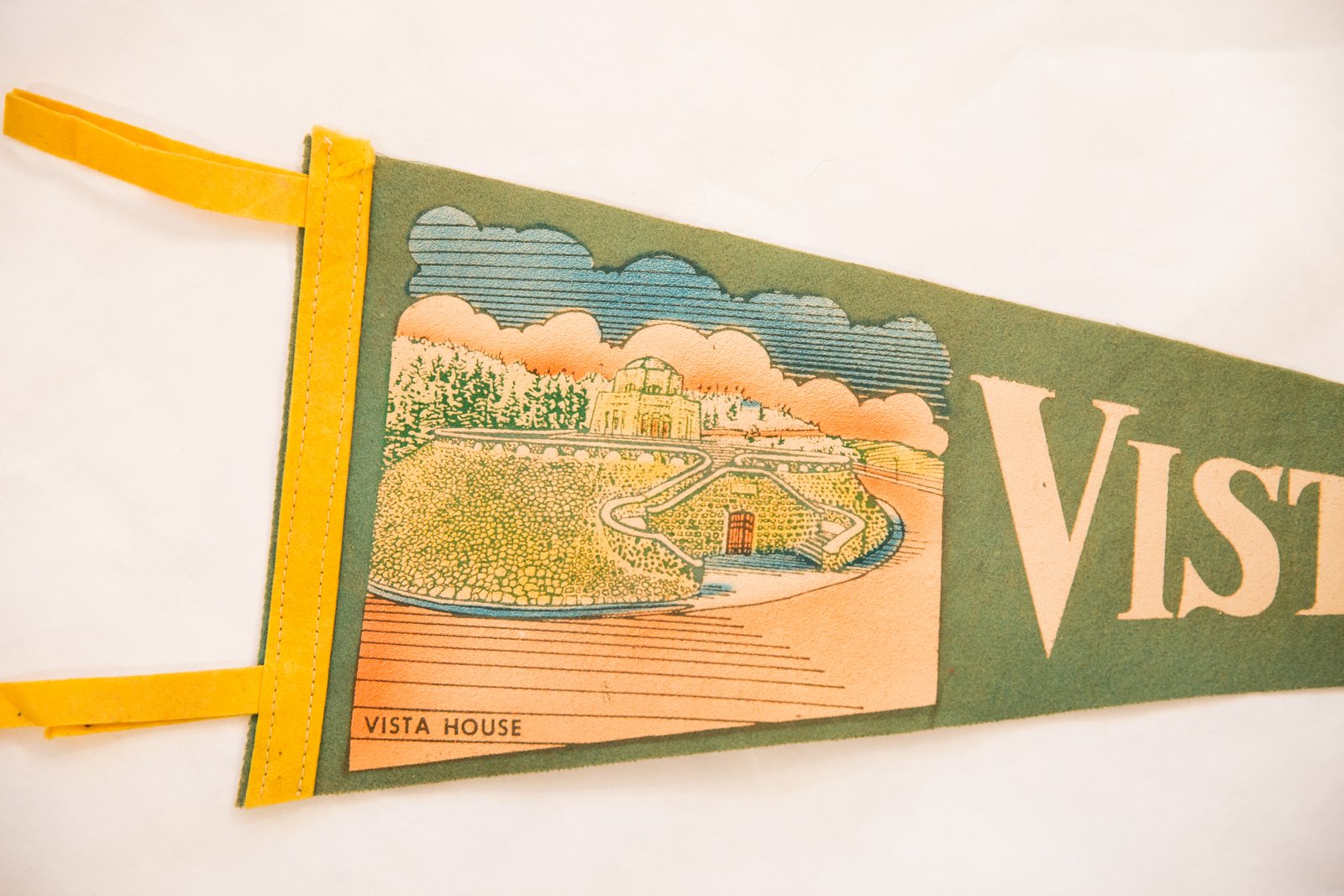 Vista House Vintage Felt Flag