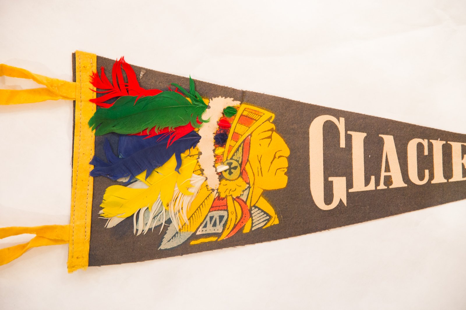 Glacier Park Vintage Felt Flag