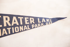 Crater Lake National Park, Ore. Vintage Felt Flag