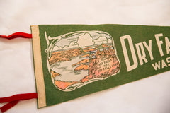 Dry Falls State Park Washington Vintage Felt Flag