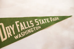 Dry Falls State Park Washington Vintage Felt Flag