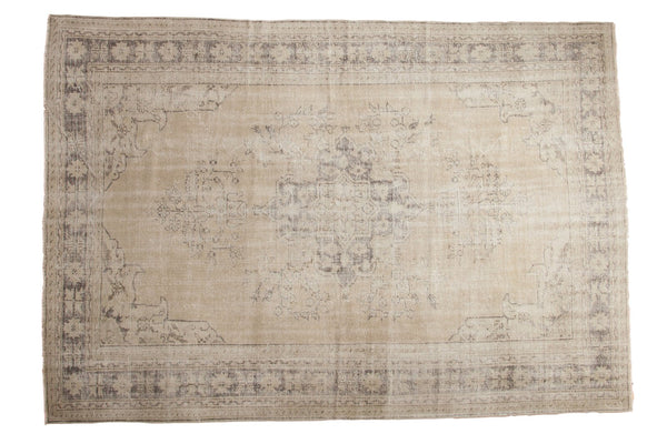 Vintage Distressed Oushak Carpet