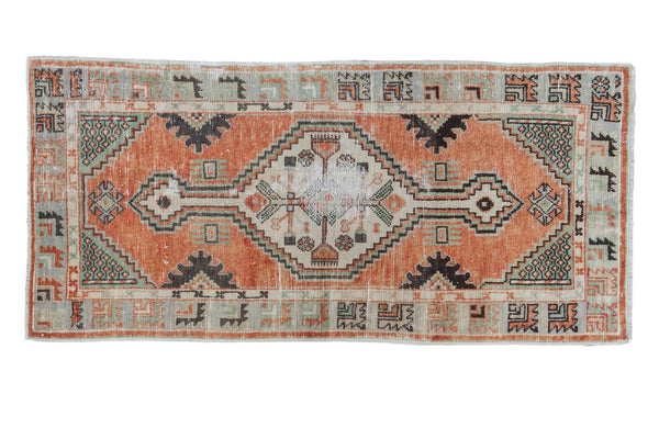 Vintage Distressed Oushak Rug Runner