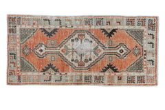 Vintage Distressed Oushak Rug Runner