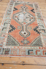 Vintage Distressed Oushak Rug Runner