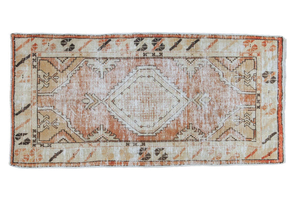 2.5x5 Vintage Distressed Oushak Rug Runner // ONH Item 5173