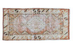 2.5x5 Vintage Distressed Oushak Rug Runner // ONH Item 5173
