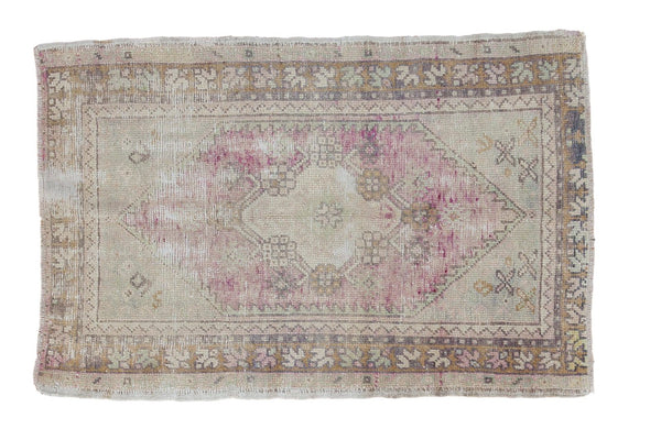 Vintage Distressed Oushak Rug