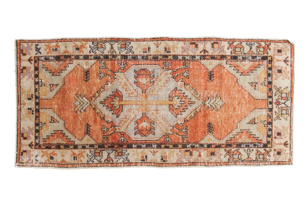 Vintage Distressed Oushak Rug Runner