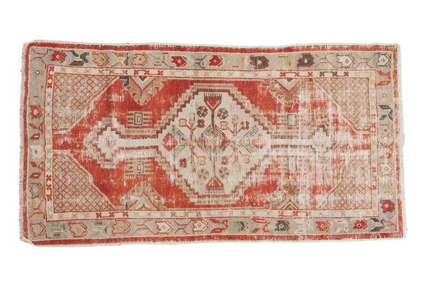 2.5x5 Vintage Distressed Oushak Rug Runner // ONH Item 5180