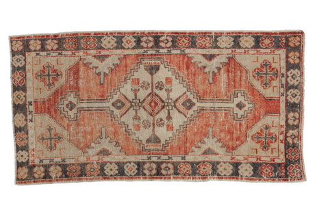 2.5x5 Vintage Distressed Oushak Rug Runner // ONH Item 5181