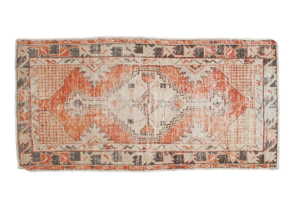 2.5x5 Vintage Distressed Oushak Rug Runner // ONH Item 5183