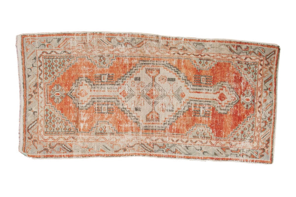 2'6" x 5'3" Vintage Distressed Oushak Rug Runner / Item 5186 image 1