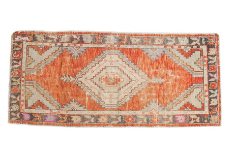 Vintage Distressed Oushak Rug Runner