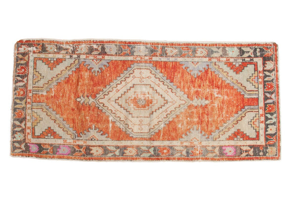 Vintage Distressed Oushak Rug Runner