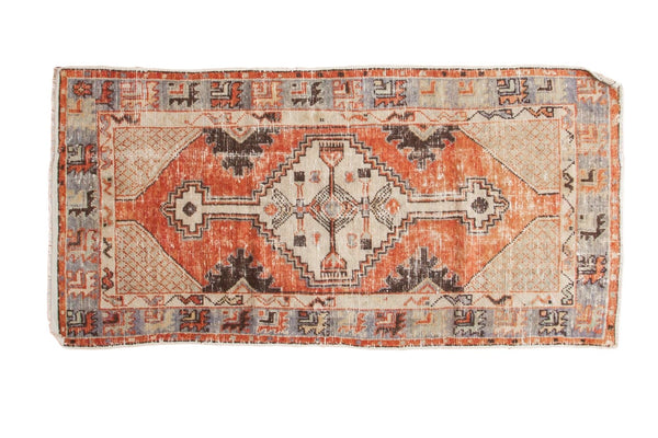 Vintage Distressed Oushak Rug Runner