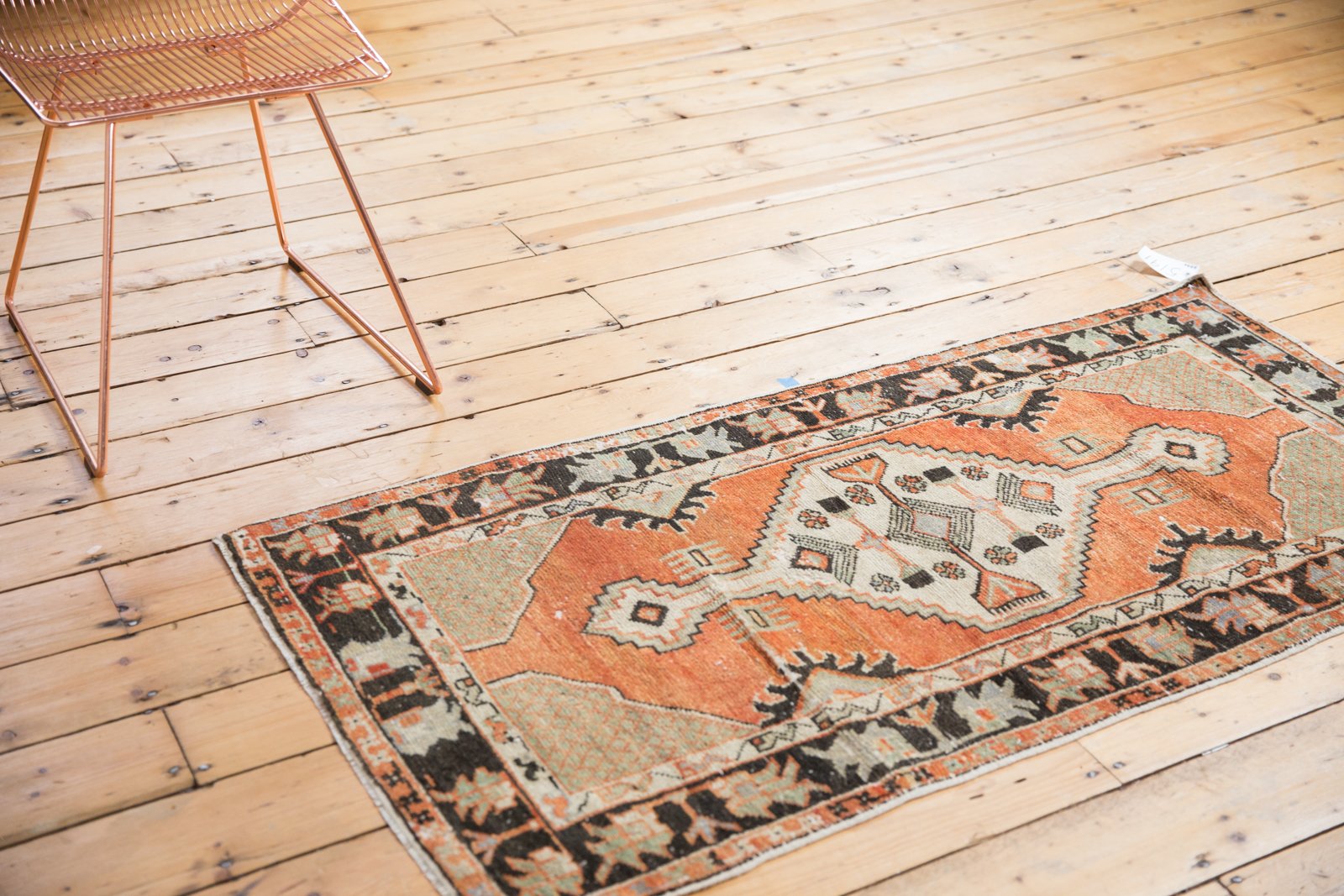 2.5x5 Vintage Distressed Oushak Rug Runner // ONH Item 5191 Image 1