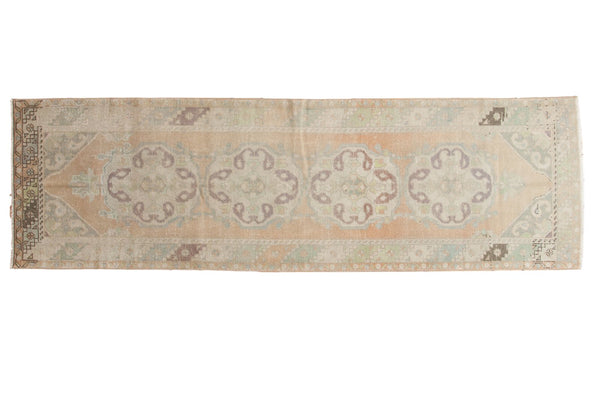 3x10 Vintage Distressed Oushak Rug Runner // ONH Item 5212