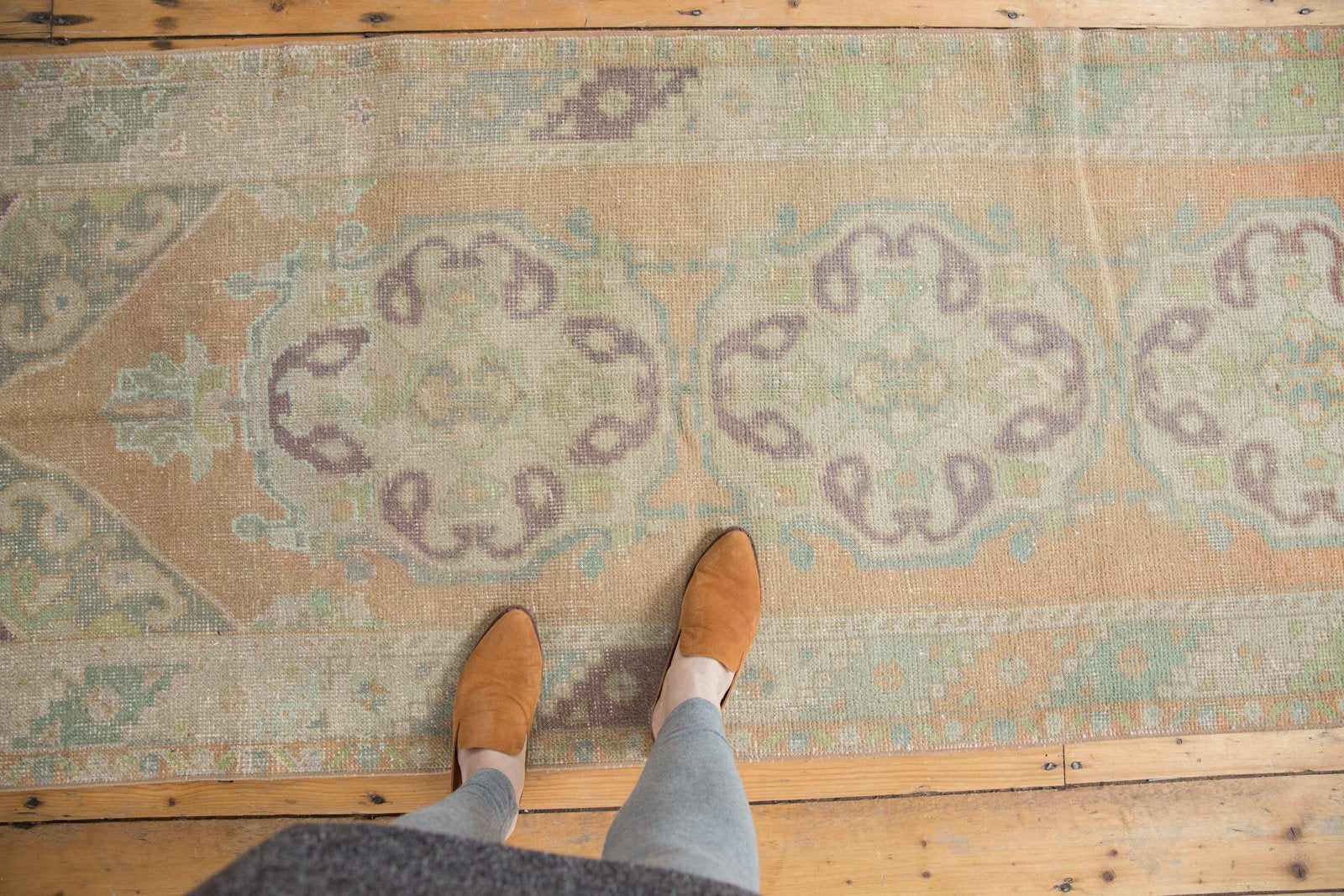 3x10 Vintage Distressed Oushak Rug Runner // ONH Item 5212 Image 1