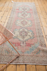  3x9 Vintage Distressed Oushak Rug Runner / Item 5213 image 4