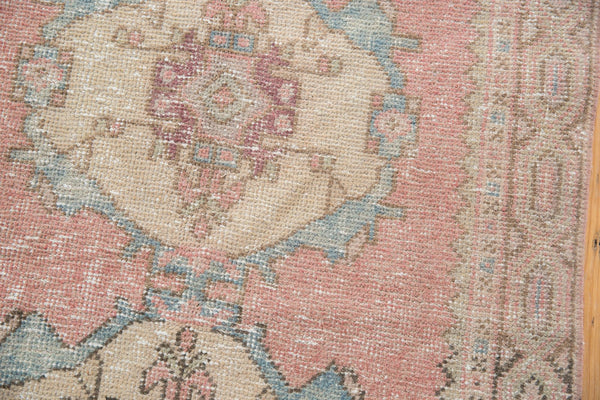  3x9 Vintage Distressed Oushak Rug Runner / Item 5213 image 6