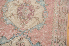  3x9 Vintage Distressed Oushak Rug Runner / Item 5213 image 6