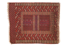 3.5x5 Vintage Turkmen Rug // ONH Item 5215