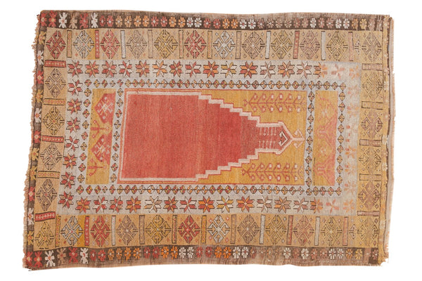 3.5x5 Vintage Turkish Prayer Rug // ONH Item 5218