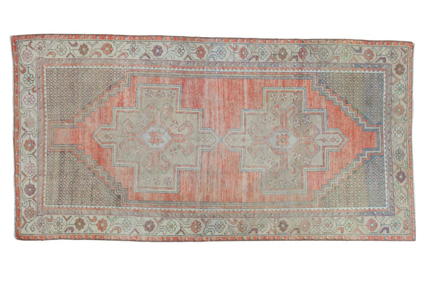 Vintage Distressed Oushak Rug Runner