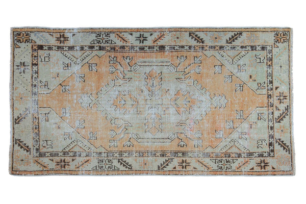Vintage Distressed Oushak Rug Runner