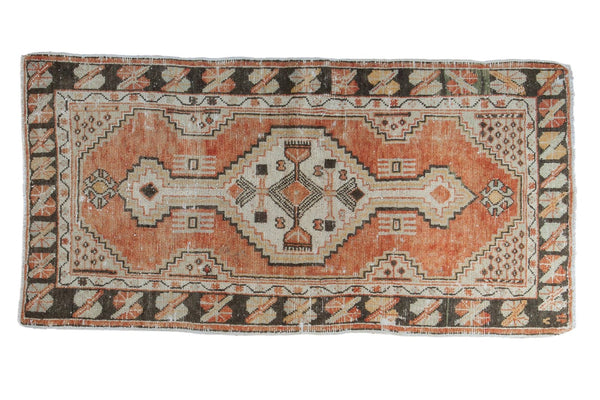 Vintage Distressed Oushak Rug Runner