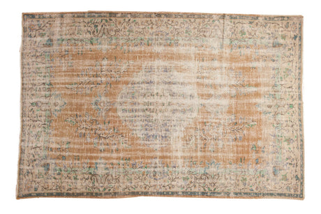 6'3" x 9'6" Vintage Distressed Oushak Carpet / Item 5242 image 1