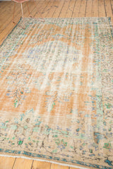  Vintage Distressed Oushak Carpet / Item 5242 image 10