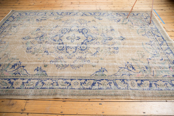  Vintage Distressed Oushak Carpet / Item 5246 image 7