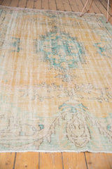  Vintage Distressed Oushak Carpet / Item 5247 image 9