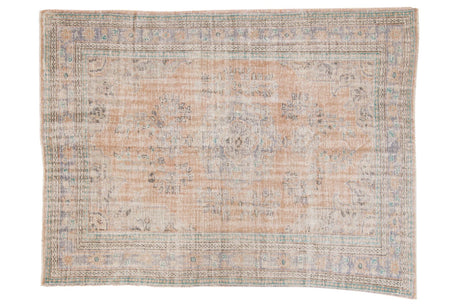 Vintage Distressed Oushak Carpet