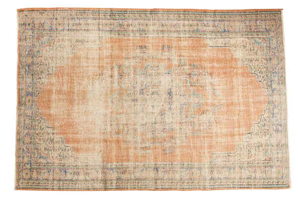 6'3" x 9'4" Vintage Distressed Oushak Carpet / Item 5254 image 1