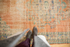  Vintage Distressed Oushak Carpet / Item 5254 image 2